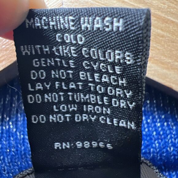 ASHRO Open Shawl Poncho Cardigan Sweater OS Metallic Blue Green Black Tribal - Picture 5 of 8